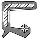 Wellendichtungsring VITON DIN3760 mi Staublippe