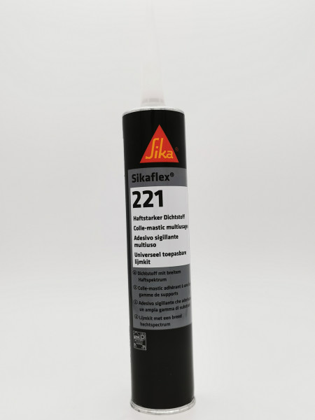 Sikaflex 221 schwarz PU-Dichtstoff Kartusche a 300 ml
